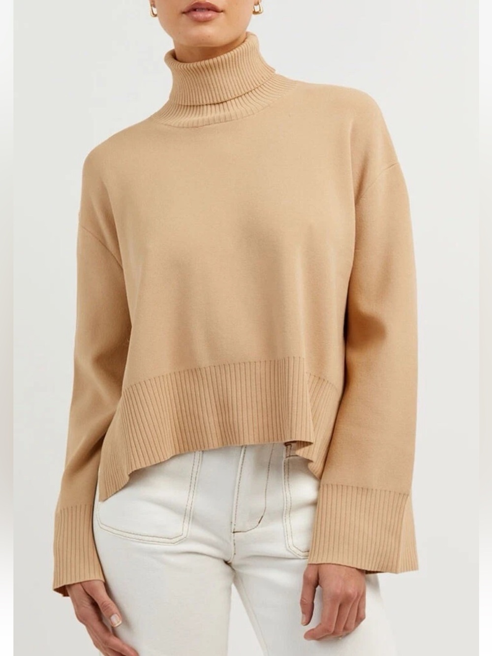 DISSH Crepe Knit Turtle Neck Jumper
